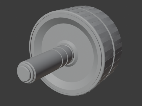 Double Exercise Wheel Model 3D