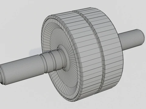 Double Exercise Wheel 3D Model