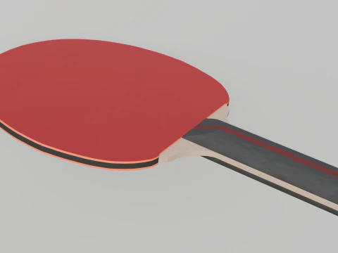 Table Tennis Racket 3D Model