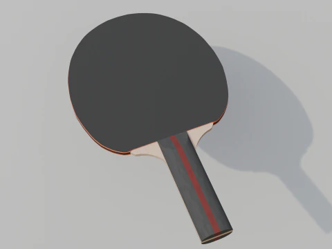 Table Tennis Racket 3D Model