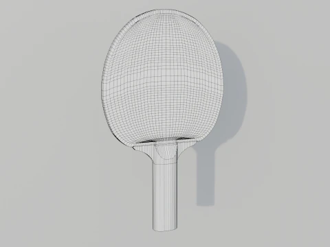 Table Tennis Racket 3D Model