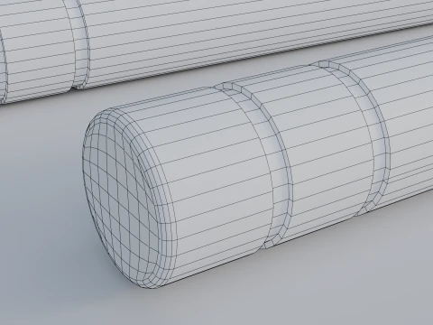 Wooden Nunchucks 3D Model