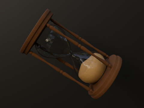 Wooden Hourglass 3D Модель