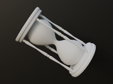 Wooden Hourglass 3D Модель