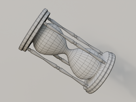 Wooden Hourglass 3D Модель