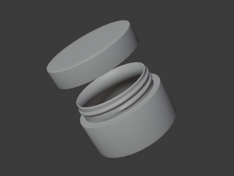 Barattolo di crema Modello 3D