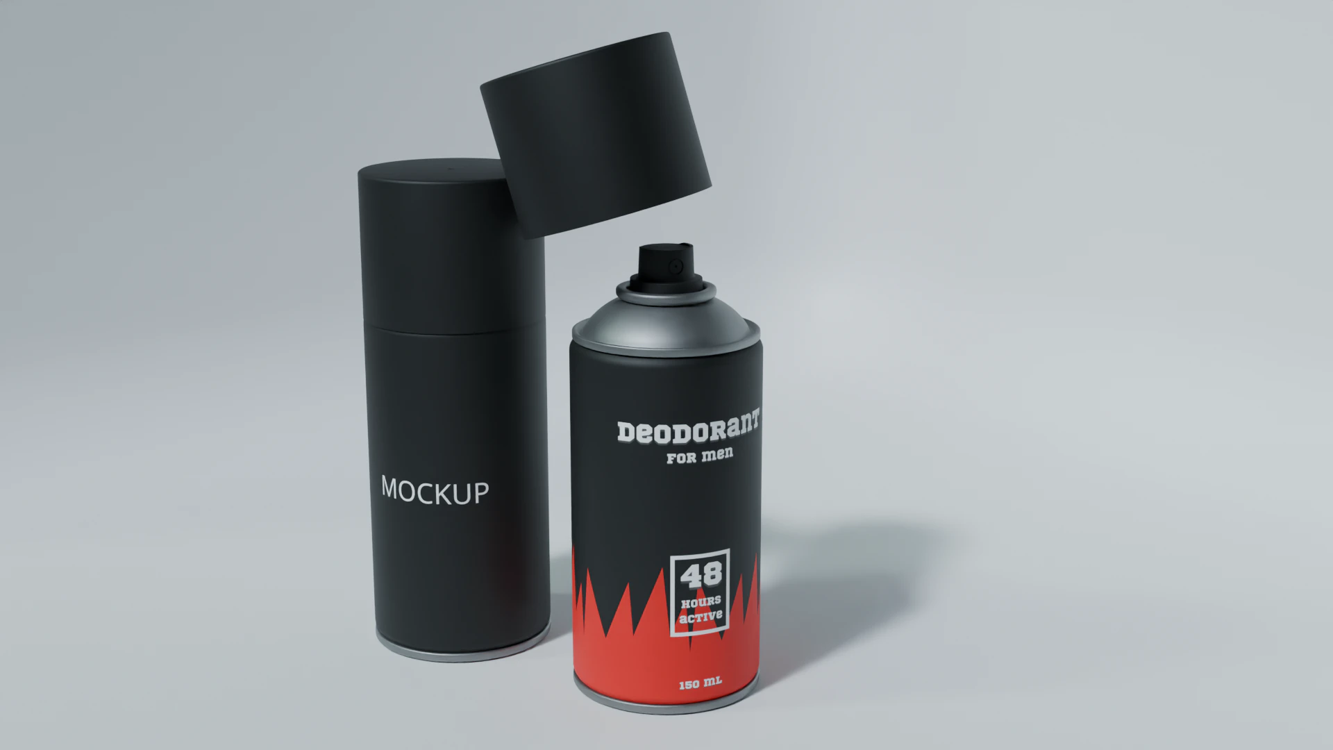 Deodorant Spray Can 3D Model .c4d .max .obj .3ds .fbx .stl .blend 
