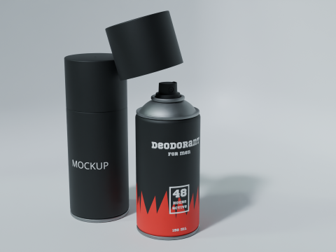 Lata de spray desodorante Modelo 3D