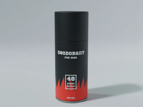 Deodorant Spray Can 3D Model