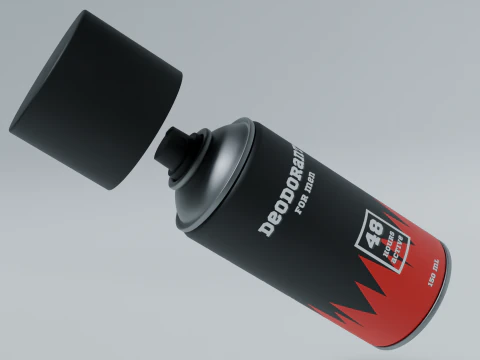 Deodorant Spray Can 3D Model