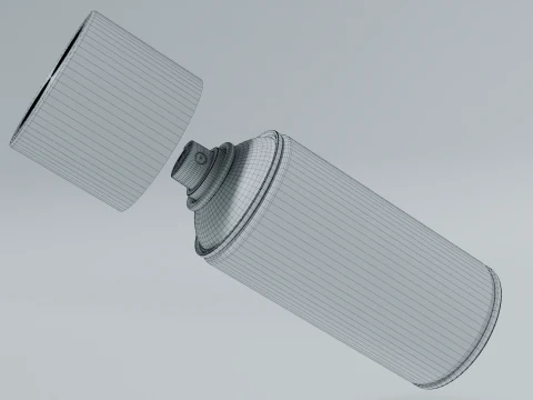 Deodorant Spray Can 3D Model