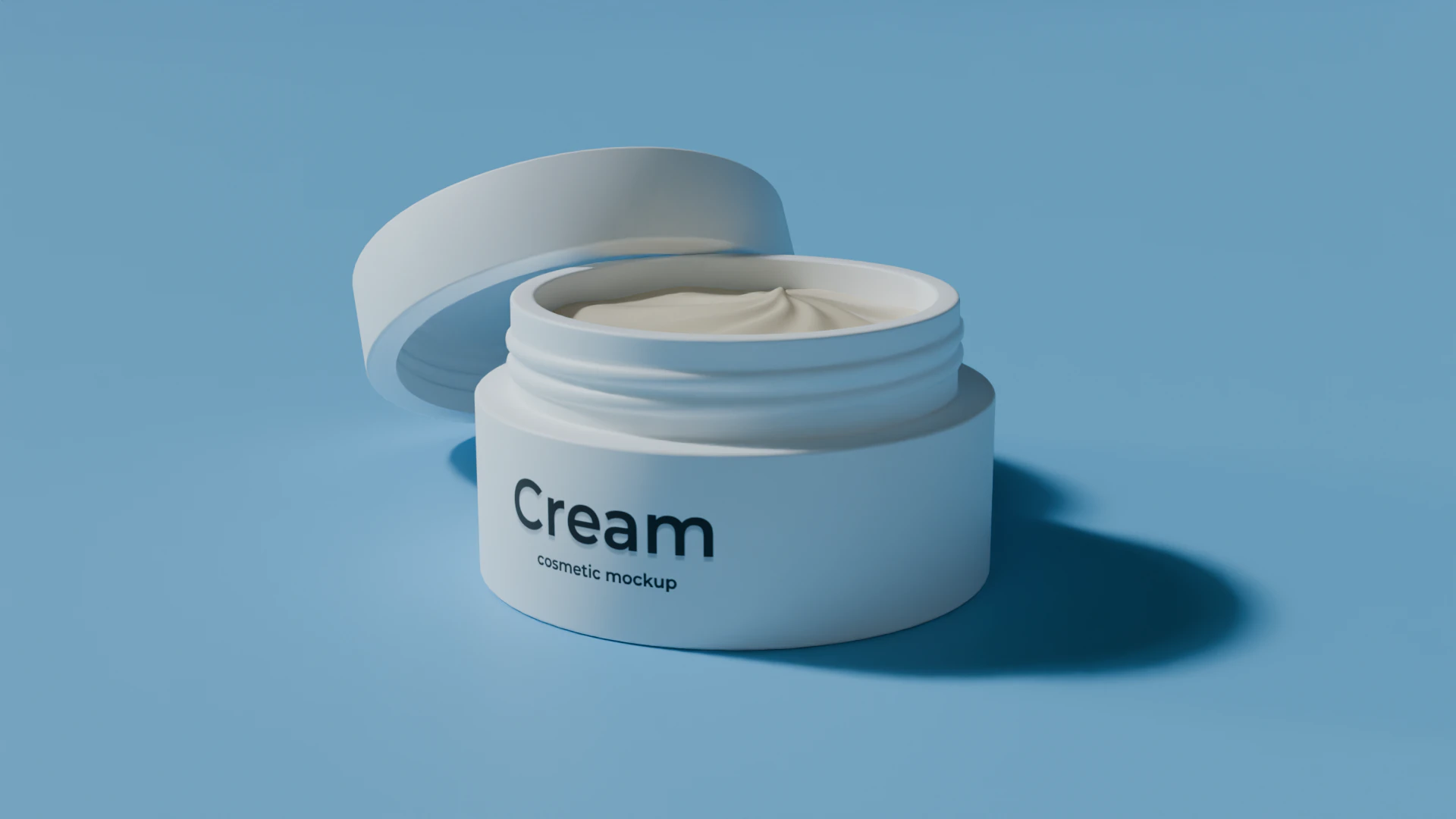 Cream Jar 02 3D Model .c4d .max .obj .3ds .fbx .stl .blend