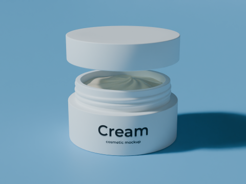 Krem Kavanoz 02 3D Model