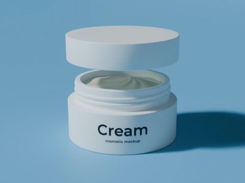 Cream Jar 02 3D Model