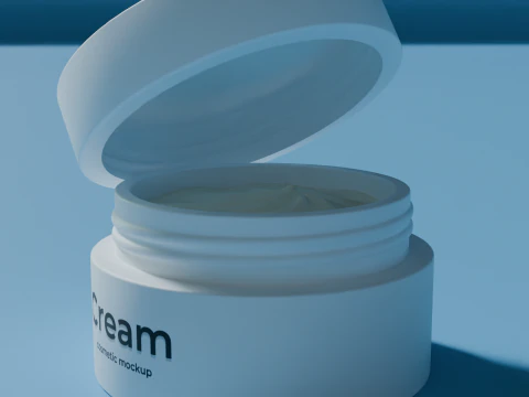 Cream Jar 02 3D Model