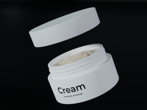 Krem Kavanoz 02 3D Model