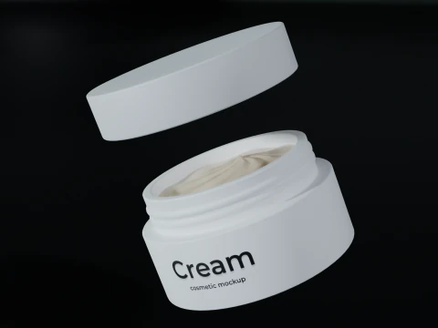 Cream Jar 02 3D Model