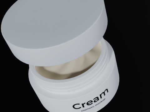 Krem Kavanoz 02 3D Model