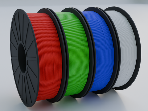 3डी प्रिंटर के लिए फिलामेंट 3D मॉडल