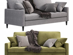 Cazenovia 74 Square Arm Sofa Modelo 3D