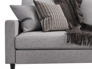 Cazenovia 74 Square Arm Sofa 3D 模型