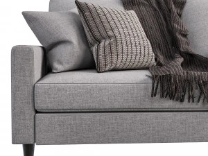 Cazenovia 74 Square Arm Sofa 3D Model