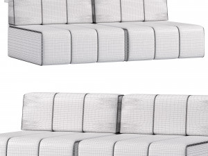 DIVANO FUR NATURE RIVA 1920 Modelo 3D