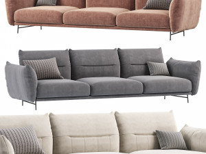 DIVANO LINEARE ON LINE DITRE ITALIA 3D Model