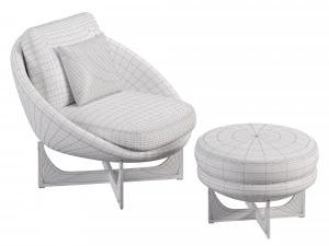 Lido Armchair 3D Model