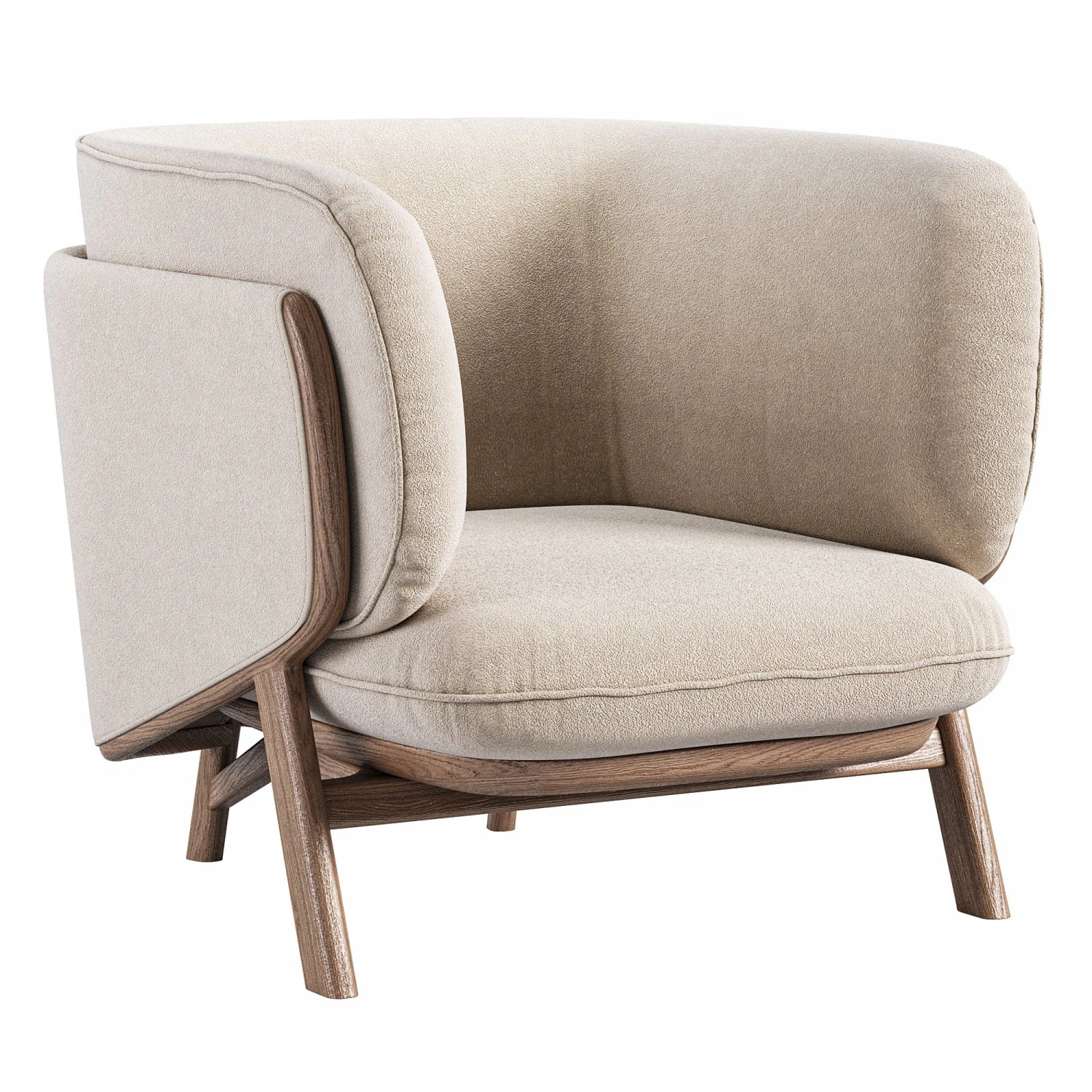 Stanley Armchair from Lucas Nichetto designer 3D Model .c4d .max .obj .3ds .fbx .stl .blend 