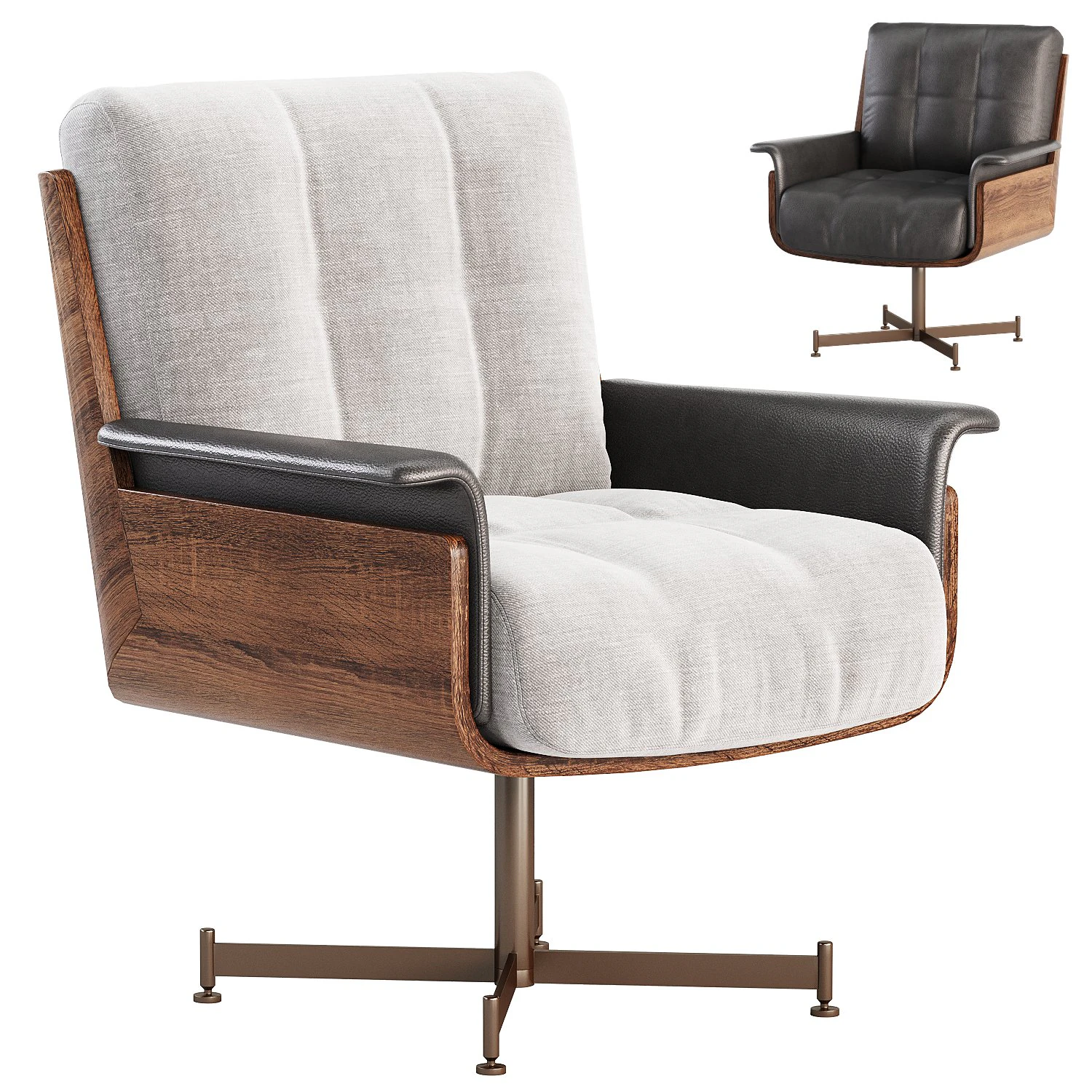 Office Chair Daiki Studio 3D Model .c4d .max .obj .3ds .fbx .stl .blend 