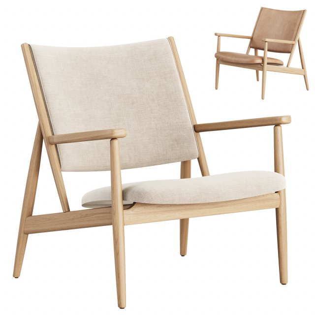 Summit Lounge Chair by Ariake 3D Model .c4d .max .obj .3ds .fbx .stl .blend 