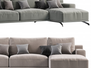 Dalton Sofa with Chaise Longue Ditre Italia 3Dモデル