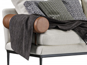 Atoll linear sofa BB Italia Model 3D