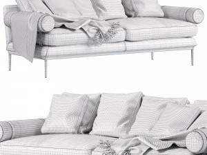 Atoll linear sofa BB Italia Model 3D