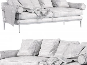 Atoll linear sofa BB Italia 3D Model