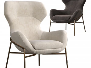 ブレラ アームチェア ジュリオ マレッリ 3Dモデル