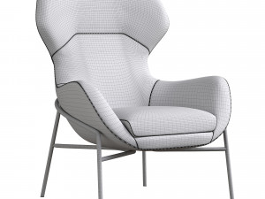 Brera Armchair Giuliomarelli Modelo 3D