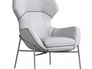Brera Armchair Giuliomarelli 3D Model