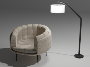 Chair finiture for house scenes 3D Модель
