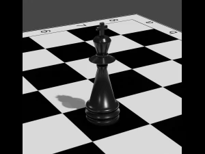 Chess king black 3D Print Model