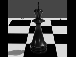Chess king black 3D Print Model