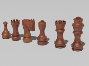 Pieces of chess complete 3D 프린트 모델