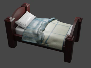 Letto cartone animato Modello 3D