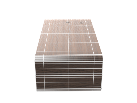 Elegant modern table with decorative accessories 3D Model