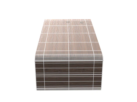 Elegant modern table with decorative accessories 3D Model