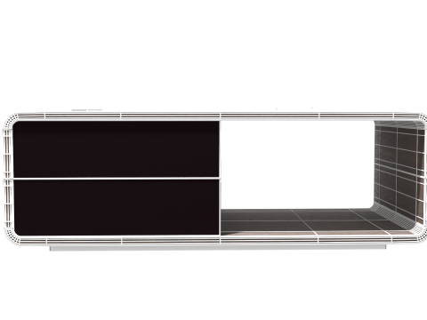 Elegant modern table with decorative accessories 3D Model