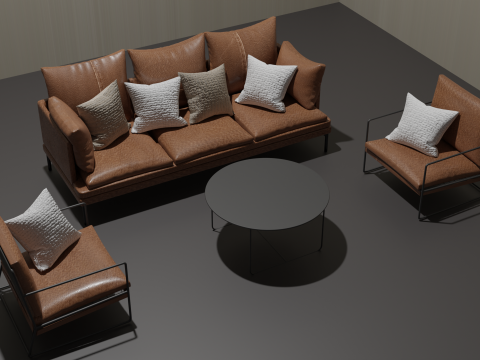 Sofa and chairs elegant 3D Модель