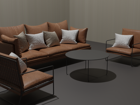 Sofa and chairs elegant Modèle 3D