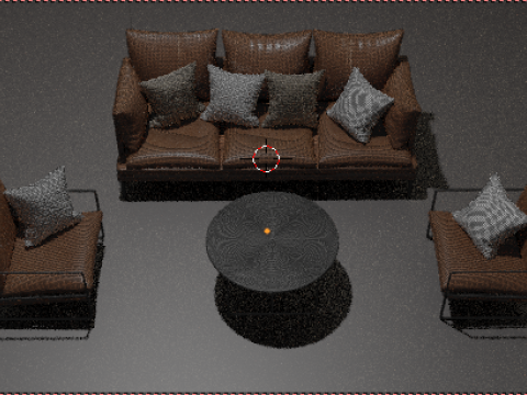 Sofa and chairs elegant Modèle 3D